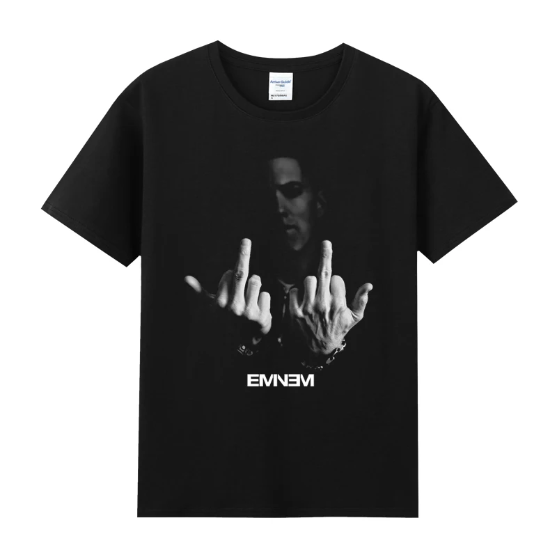

Футболка Eminem Мужская оверсайз в стиле хип-хоп, свободная рубашка, топы в стиле унисекс, футболка в ретро стиле Харадзюку, Милая футболка с коротким рукавом