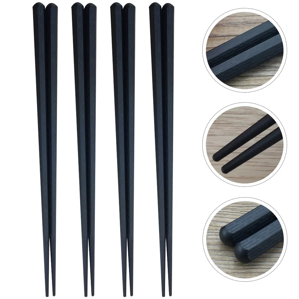 

10 Pairs Cooking Sushi Chopsticks Plastic Non-slip Anti-skid Wear-resistant Hotel Comfortable Grip Dishwasher Safe