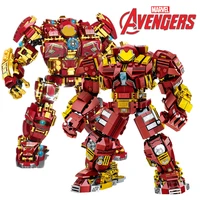 marvels avengers 1450pcs iron man mk44 ironman hulkbuster hulk superheroes robot figures building brick block gift toy