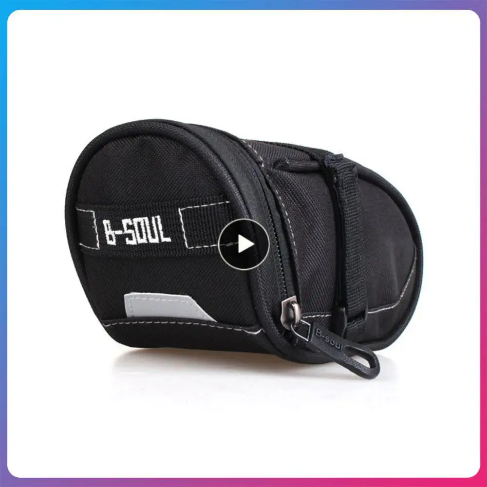 

Bike Rear Bag Waterproof High Quality Cycling Saddle Bag Polyester Nylon Mountain Bike Saddle Bag Bicycle Tail Bag 1l Light