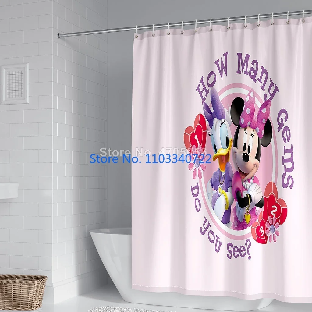 Водонепроницаемые шторы с крючками для ванной рисунок в стиле аниме утка Дейзи