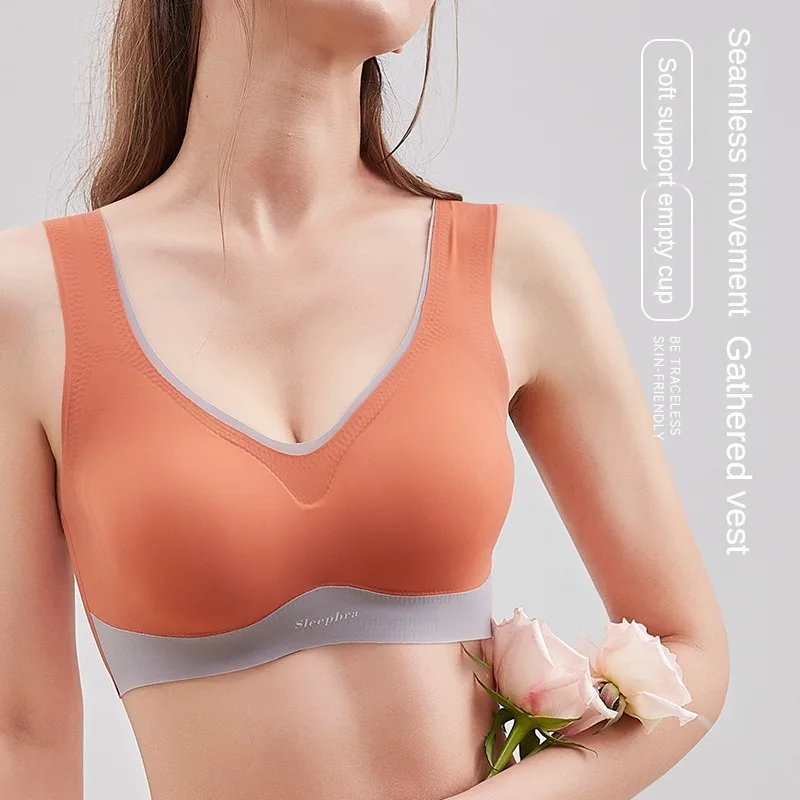 Женский бюстгальтер без косточек с чашками пуш-ап