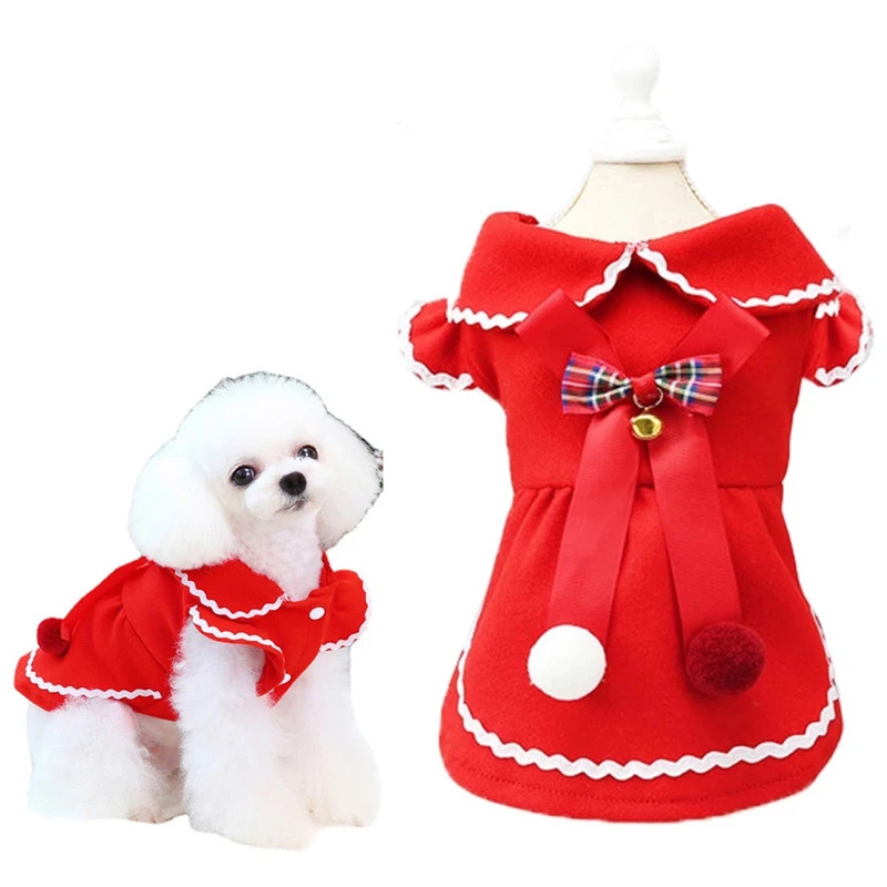 

Fall Winter Dog Clothes For Small Dogs Girl Puppy Dress Girl Pet Clothes Princess Cat Dress Birthday Dress Yorkshire Pomeranian