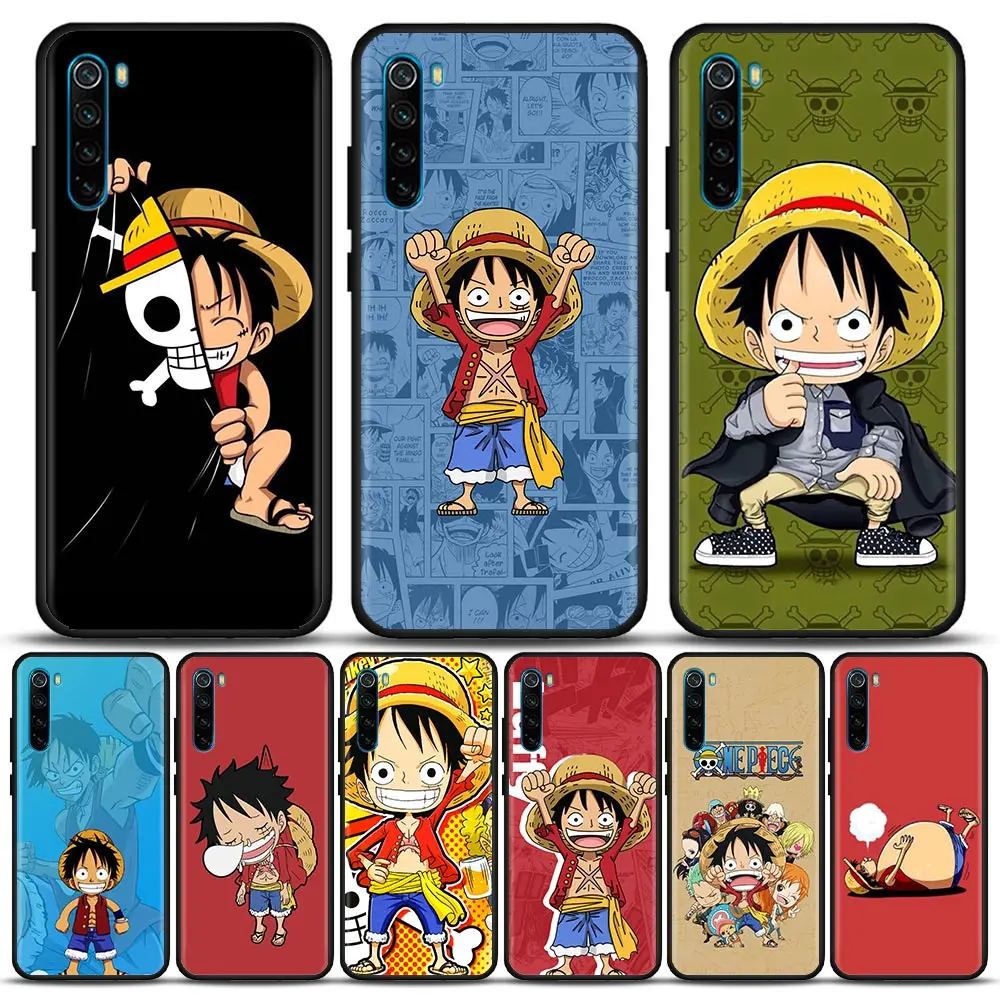 

Cartoon One Piece Luffy Phone Case for Redmi 6 6A 7 7A 8 8A 9 9A 9C 9T 10 10C K40 K40S K50 Pro Plus Soft Silicone Case