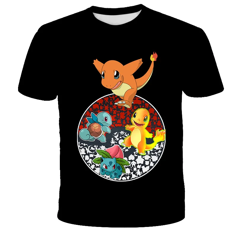 

Boy And Girl 3D Summer Pokemon Fashion Cartoon T-Shirts Hip Hop Streetwear Casual Short Sleeve Boy Girl 3DPrinted T-Shirt 4T-14T