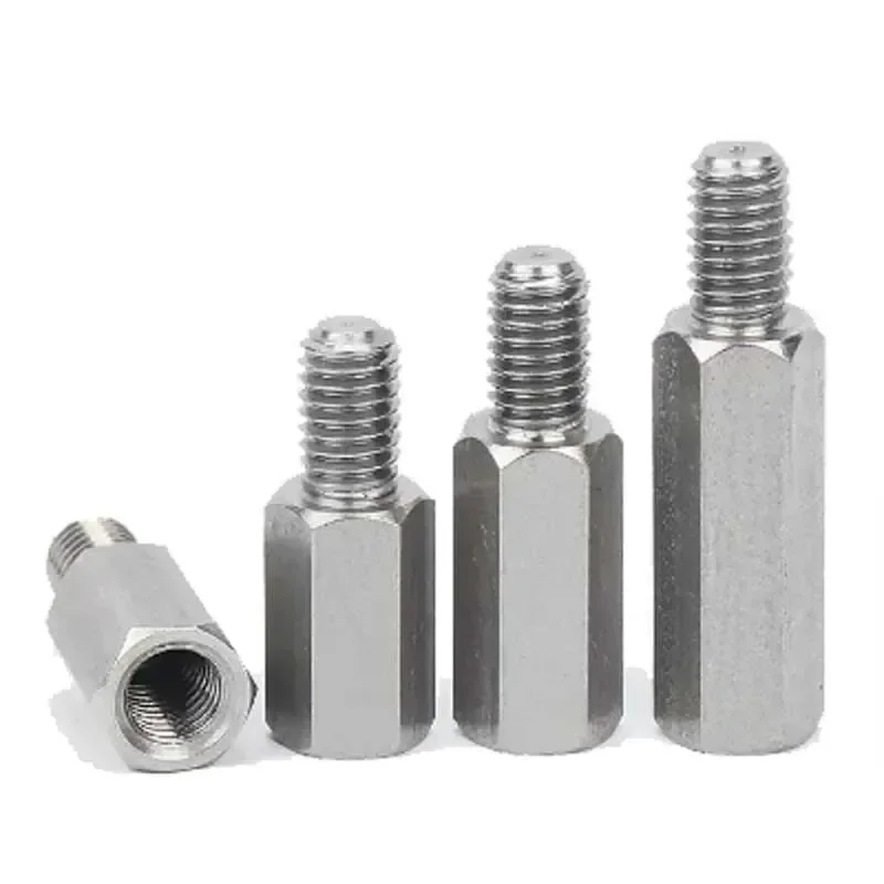 Q3Q 5 шт. M3 шестигранная шпилька из нержавеющей стали с одной головкой внешняя