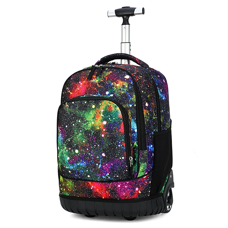 

Crossten Trolley Children School Bags With Wheel Mochila Kids Backpacks Trolley Luggage Girls Boys backpack Backbag Schoolbag