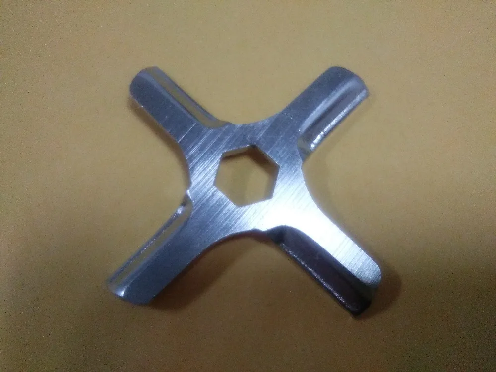 2 шт., детали для мясорубки SUS420, лезвие № 5, зеркальный нож, подходит для Moulinex HV3/KRUPS F402