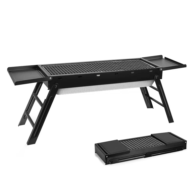 

Плита для барбекю и кемпинга, складной уличный гриль из нержавеющей стали для пикника, домашняя садовая печь