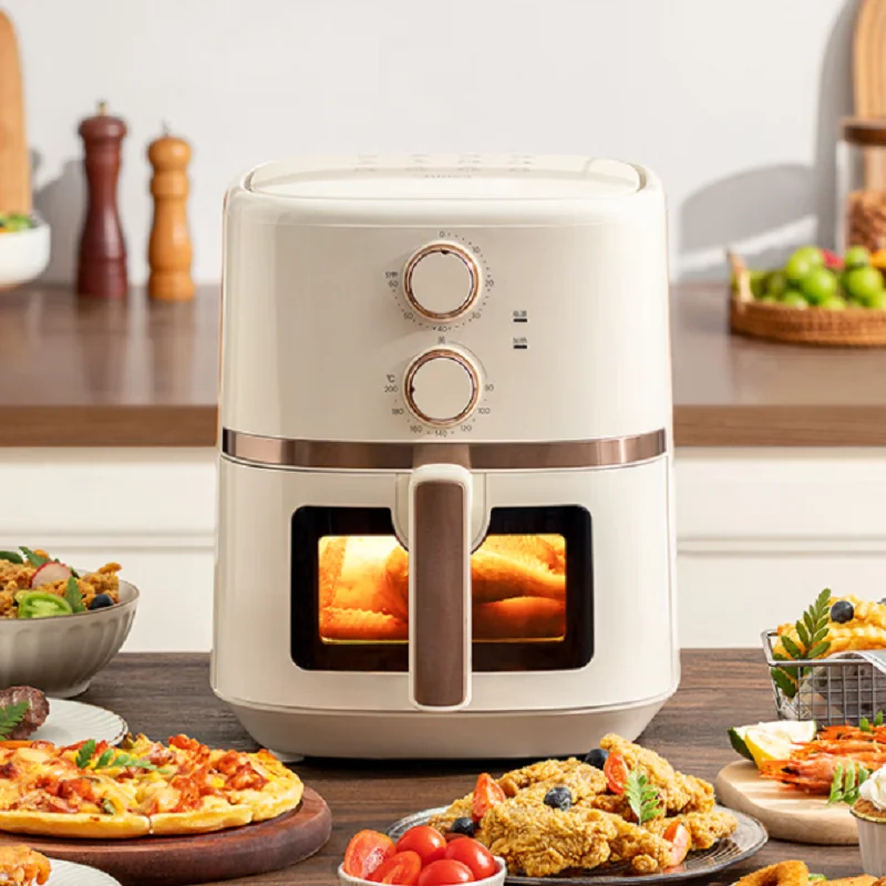 Midea Household Multi-function Air Fryer Visible Window Non Stick Easy To Clean Accurate Timed Light Fat and Low Oil Frying 5.7L