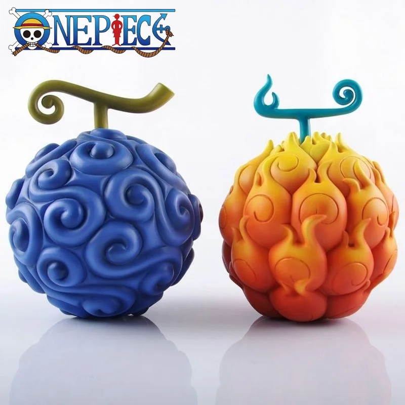 

One Piece Devil Fruit Anime Figure Manga Statue Luffy Rubber Fruit Ace Flame Fruit Figurine Collectible Decoration Model Toys