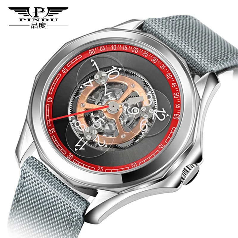 

PINDU DESIGN Mens Watches Top Brand Luxury Automatic Watch Men Fashion Business Clock Modified Miyota 8215 Movement Montre Homme