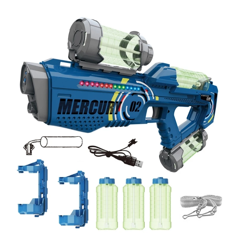 

Электрический водяной пистолет, детские огни и звуки, игрушка для распыления воды, игрушка-распылитель, летняя игрушка для на
