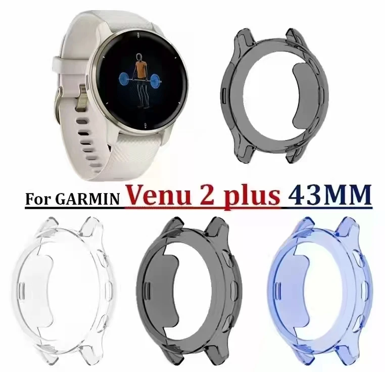 

Watch Cover for Garmin venu2 plus 43mm,TPU Matte Case All-Around Protective Bumper Shell for Garmin venu2 plus Protective Access