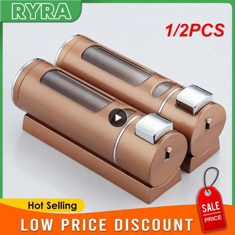 

1/2PCS 400ml Liquid Soap Dispenser Sturdy Press Type Wall Mounted Hand Wash Soap Dispenser for Bathroom