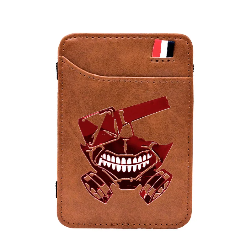 

Classic Anime Tokyo Ghoul Printing Pu Leather Mini Small Magic Wallets Purse Pouch Plastic Credit Bank Card Case Holder
