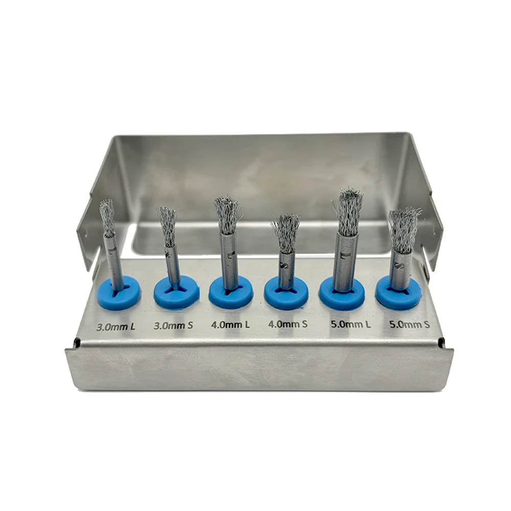 6 шт. щетка для поверхности имплантата нитки имплантации чистки зубов