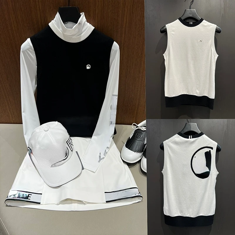 

Women's Golf Apparel 23 New Korean Clothing Slim Fit Casual Fashion Versatile Sports Knitting Vest