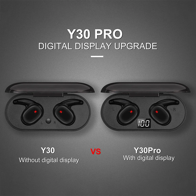 Y30 TWS Bluetooth 5.0 Wireless Stereo Earphones Earbuds In-ear Noise Reduction Waterproof Headphons For Smart Phone Android IOS images - 6