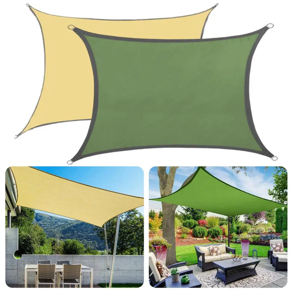 

Maximum Durability Shade Sail Outdoor Garden Shade Cloth Tear-resistant Canopy for Easy Install Rust Resistant Protection