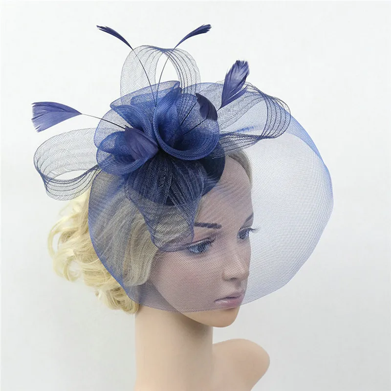 

Big Flore Lady's Day Fascinator Hair Clip Hat Ascot Race Wedding Party Accessories Bridal Hair Pins Wedding Headpieces Jewelry
