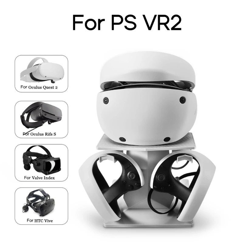 

Upgraded VR Stand Headest Display & Controller Mount Station for PS VR2 Headset Displaying and Storing Mount Racks E8BE