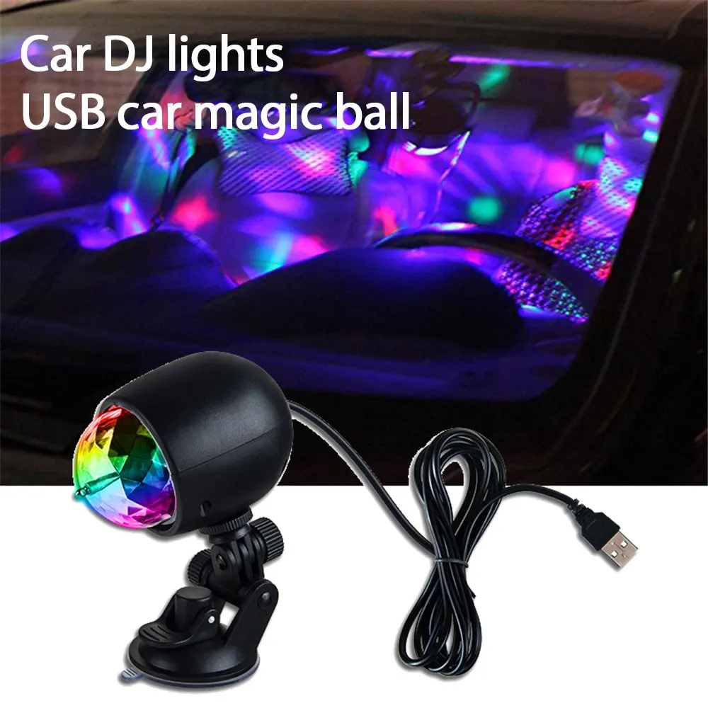 

Usb Plug-in Party Light Portable Crystal Ball Stage Lamp Multicolor Color Changing Light For Outdoor And Indoor