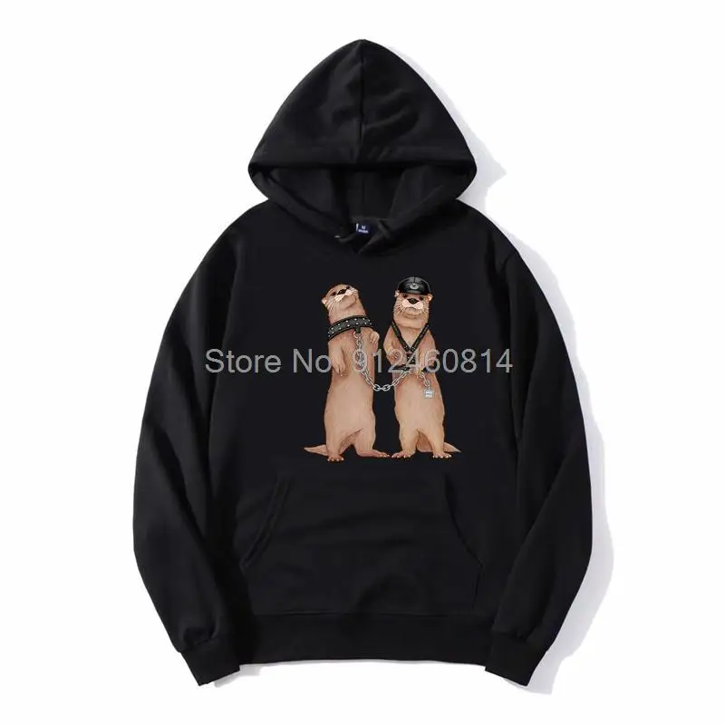 

Kinky Otters Unisex Hoodie Men Fleece Hoodies Hip Hop Hooded Sweatshirt Streetwear Harajuku