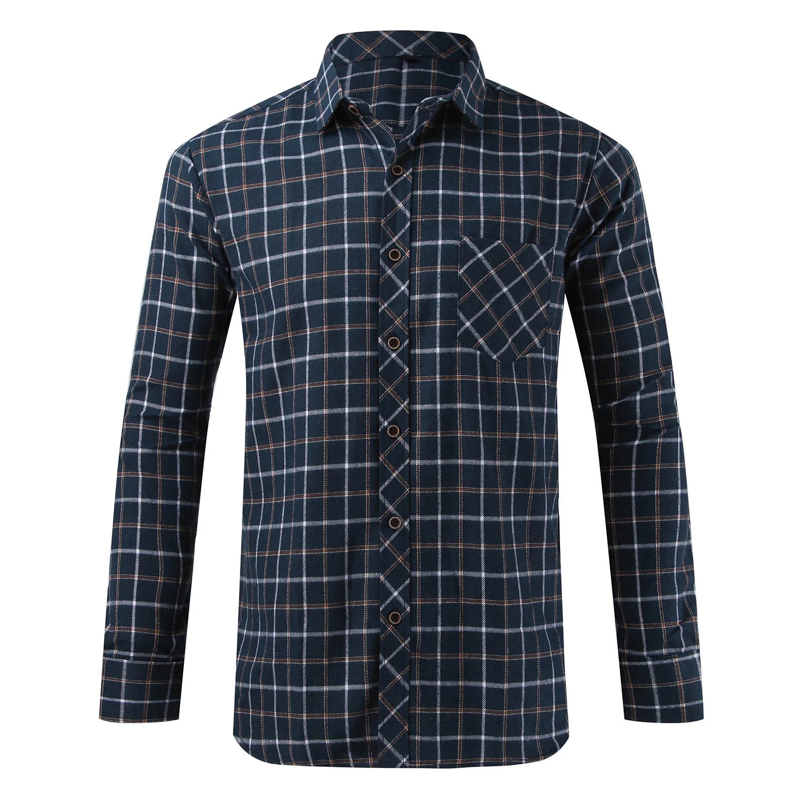 

Рубашка мужская клетчатая с длинным рукавом, приталенный Модный Универсальный кардиган в Корейском стиле, Повседневная Свободная куртка, рубашка, весна-осень