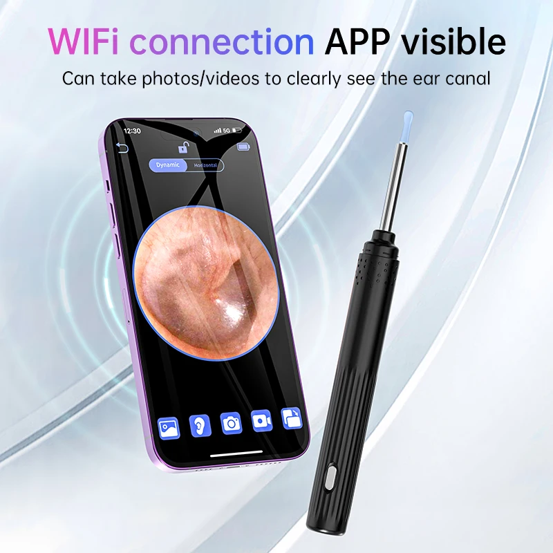 Фото KERUI инструмент для очистки ушной серы, ушной эндоскоп с мини-камерой, USB C, зарядка, набор для ухода за ушами для iPhone Android №5
