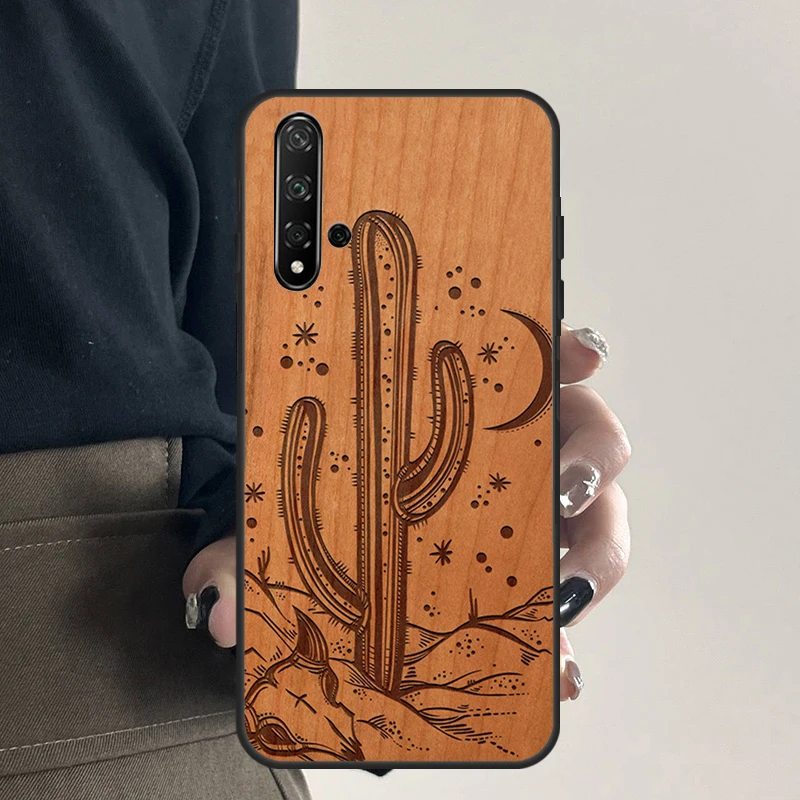 Фото Чехол Tree Rose Skull Cactus Wood для Huawei Nova 12s 12i 11i 7i 8i 9 10 SE Y91 Y90 Y60 Y70 Y72 Y61 P60 Pro P30 P40 Lite Case №4