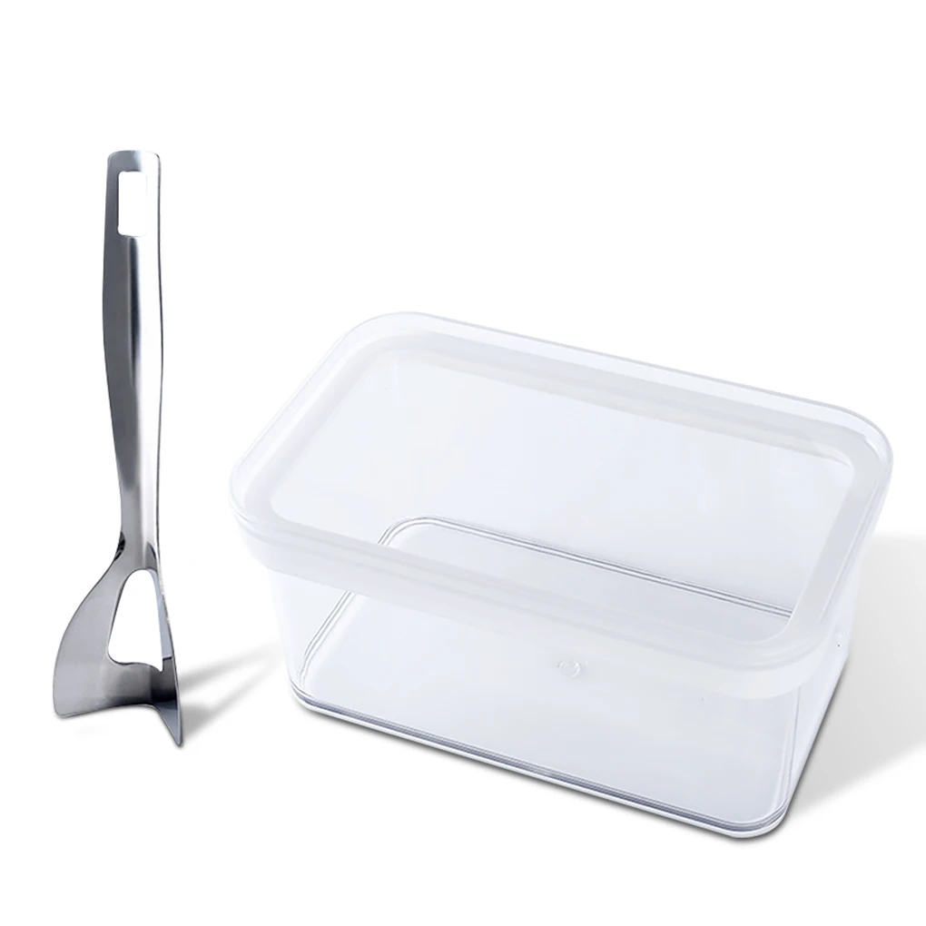 

Butter Keeper Slicer Set Clear Sealed Box Storage Case Cheese Fresh-keeping Container for Refrigerator