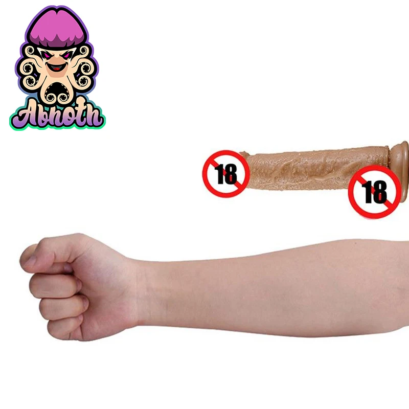 Реалистичный фаллоимитатор Abhoth с присоской из ПВХ большая секс-игрушка G-горшок