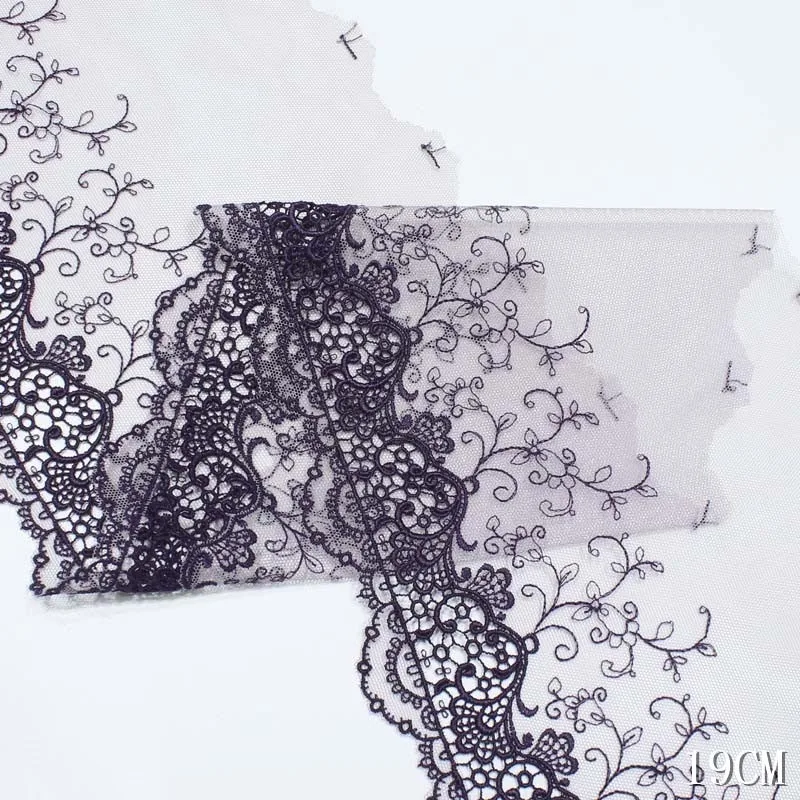 2 ярда кружевная ткань с цветочной вышивкой сетчатый тюль бюстгальтер свадебное