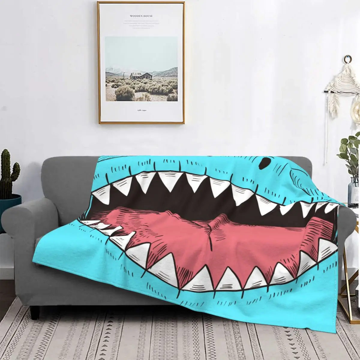 

Dinosaur Blankets Fleece Autumn/Winter Animal Breathable Lightweight Thin Throw Blankets for Bedding Bedroom Plush Thin Quilt