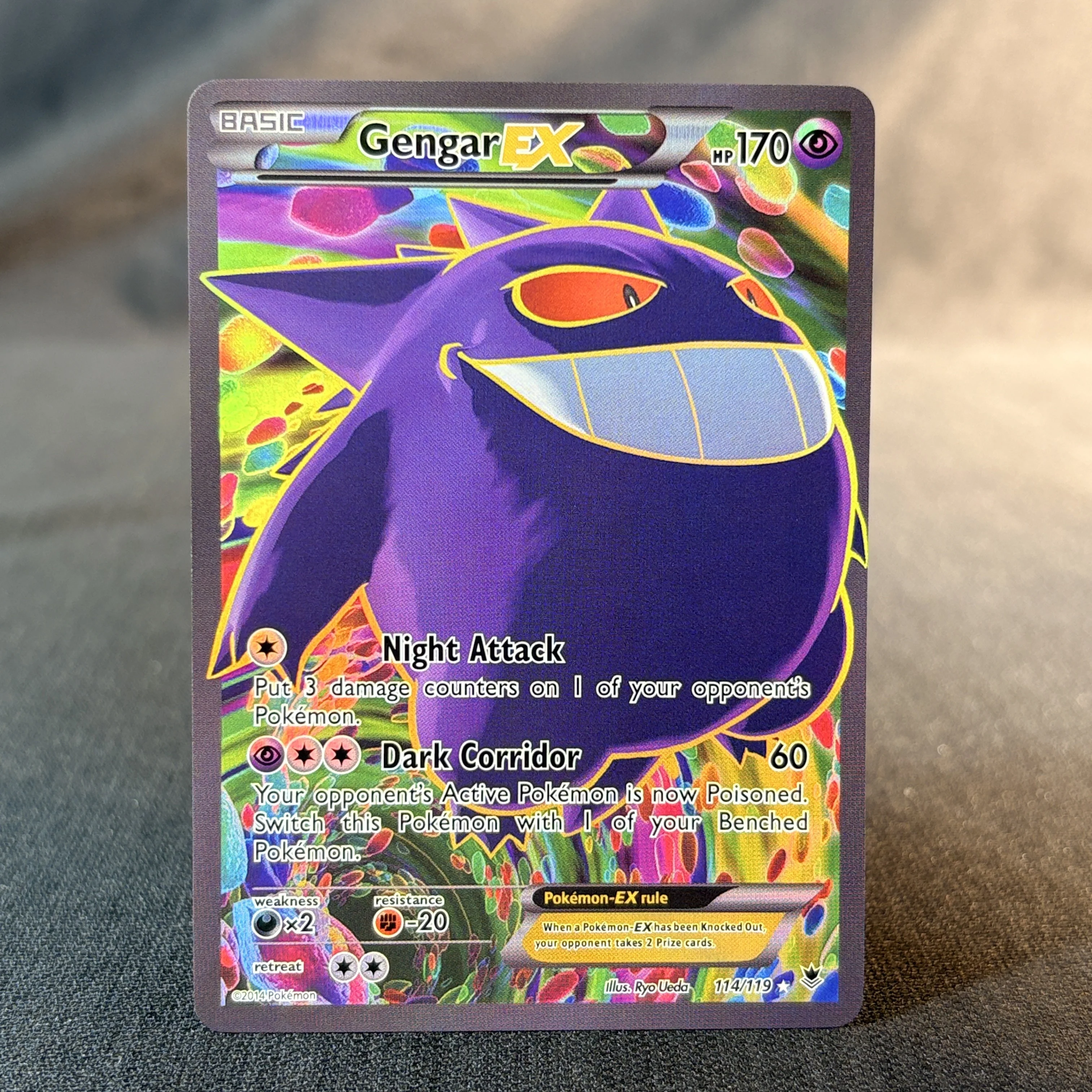 Фото Фольгированные карты с покемонами, английские и японские версии UMBREON MEWTWO MAGIKARP, коллекция игр PTCG, прокси-карты, детские игрушки, подарки №5