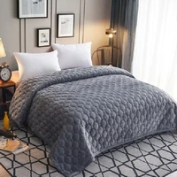 velvet bedspread on the bed plaid bed cover quilted bedspread 230250cm mattress cover winter warm thick blankets quilt for beds