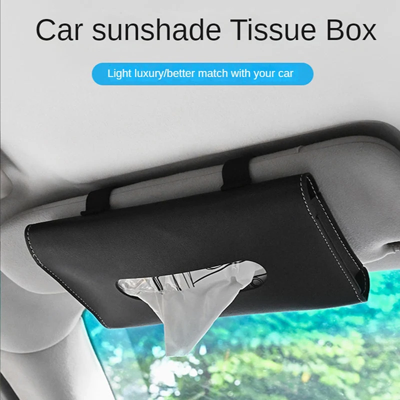 

Автомобильная коробка для салфеток, автомобильный солнцезащитный козырек, коробка для салфеток с пряжкой, эластичный ремень, автомобильный солнцезащитный бумажный чехол, универсальные автомобильные аксессуары