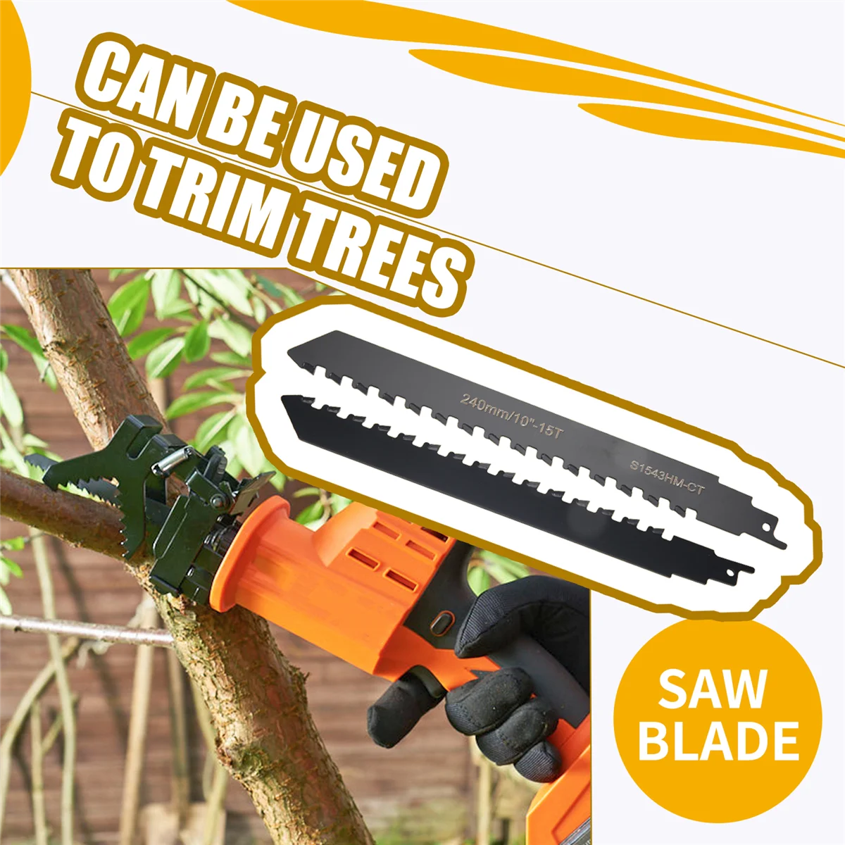 Полотно сабельной пилы Карбид вольфрама для резки пористого бетона волокна