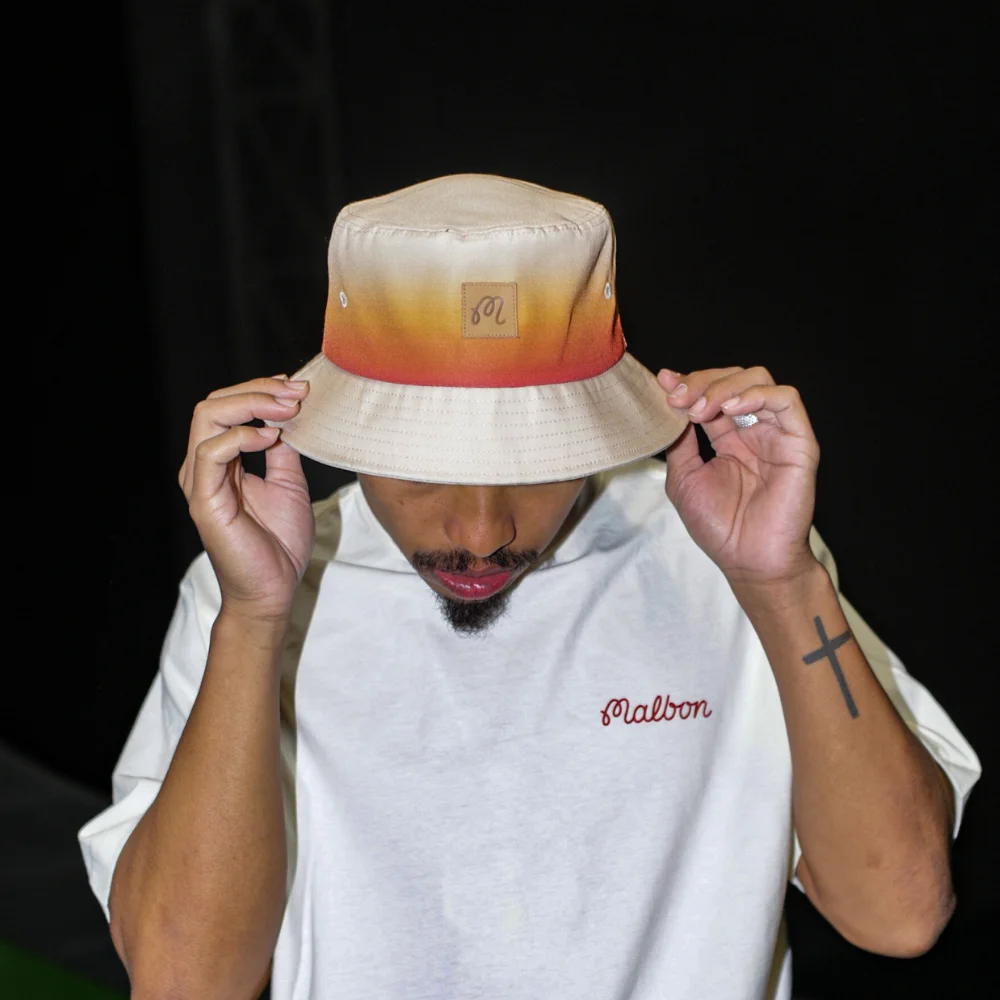 Pure Cotton Golf Wear for Men Women Summer Golf T-Shirt Essential Script Large Bucket Hat Malbon Loose Street Short Sleeve Tops