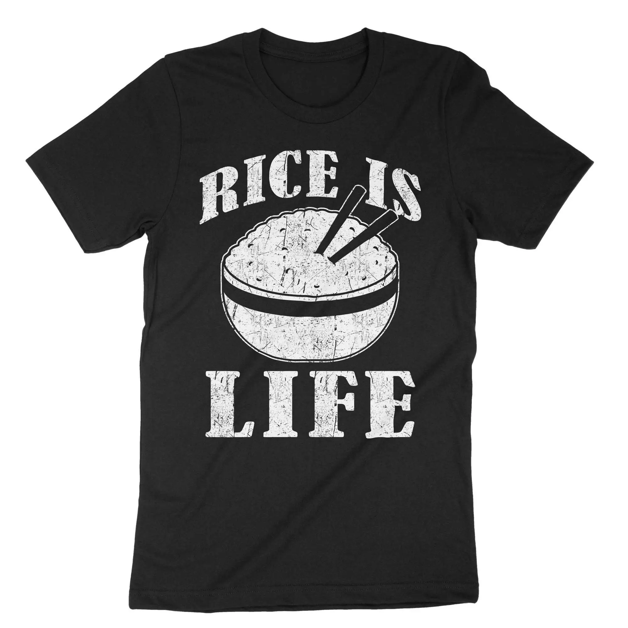 Белая футболка Rice Is Life для влюбленных жасмин хорошего дня