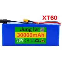 36v 10s4p 30ah 500w high capacity 42v 18650 lithium battery pack 30000mah electric bicycle scooter with bms xt60 plug