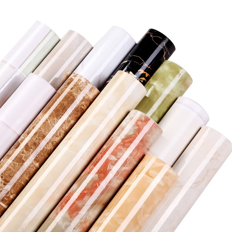 

Self Adhesive Marble Wallpaper Kitchen Cabinet Stove Countertop Desktop Renovation Stickers Waterproof Vinyl
