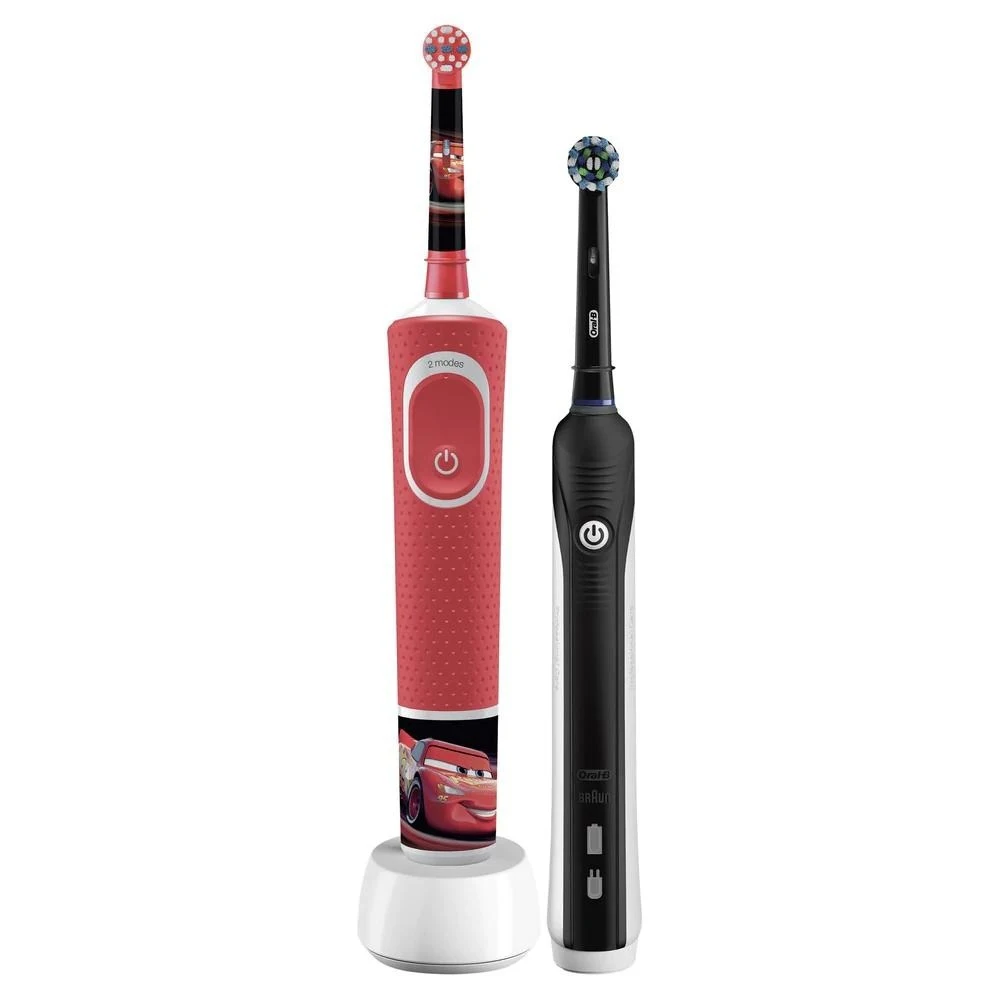 Набор Braun Oral-B Family Edition Pro 1 D16.513.1U Black/Oral-B Vitality Kids D100.413.2K | Бытовая техника