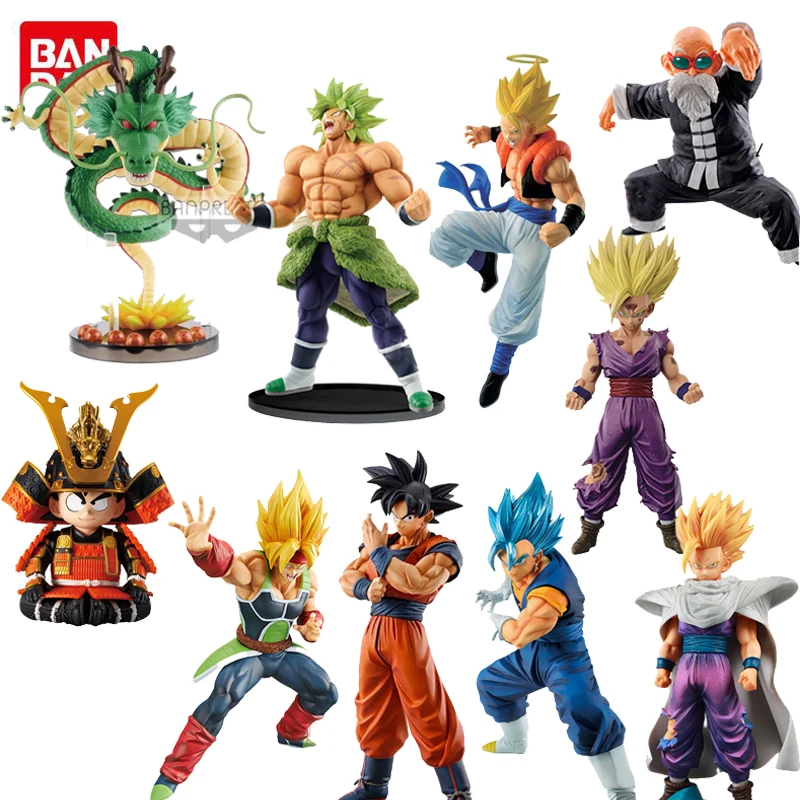 Оригинальные фигурки Bandai Dragon Ball Z фигурка Фриза Burdock Son Gohan Gotenks Gogeta Goku Shenron Vegeta Model