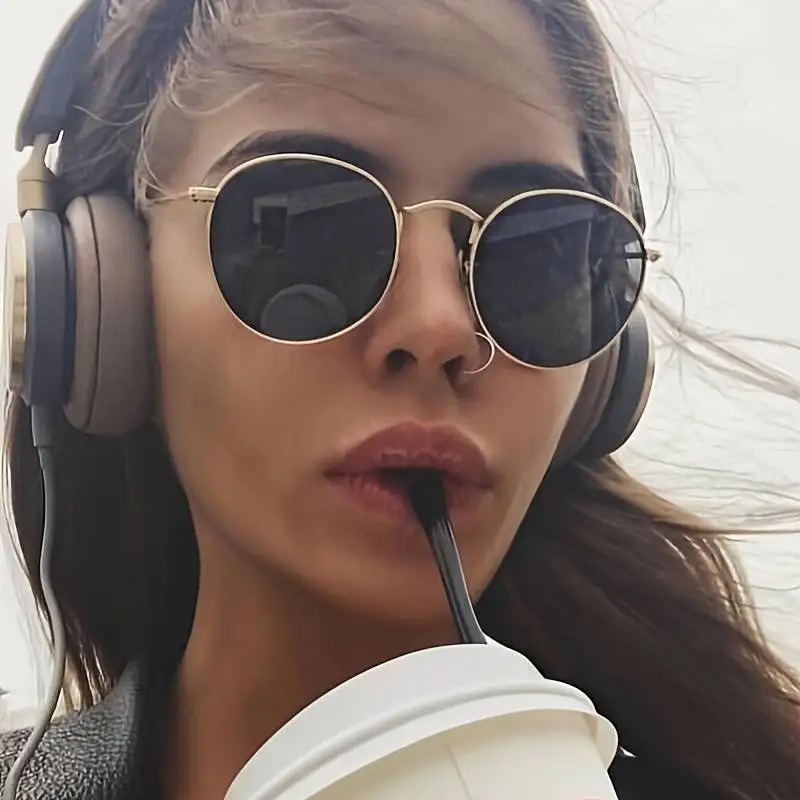 Овальные Солнцезащитные Очки Унисекс В Винтажном Стиле Маленькие Модные