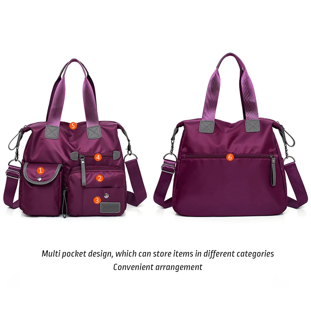 Solid-Color Hand Shoulder Bag Large Capacity Shopping Bag Valentine's Day Gift