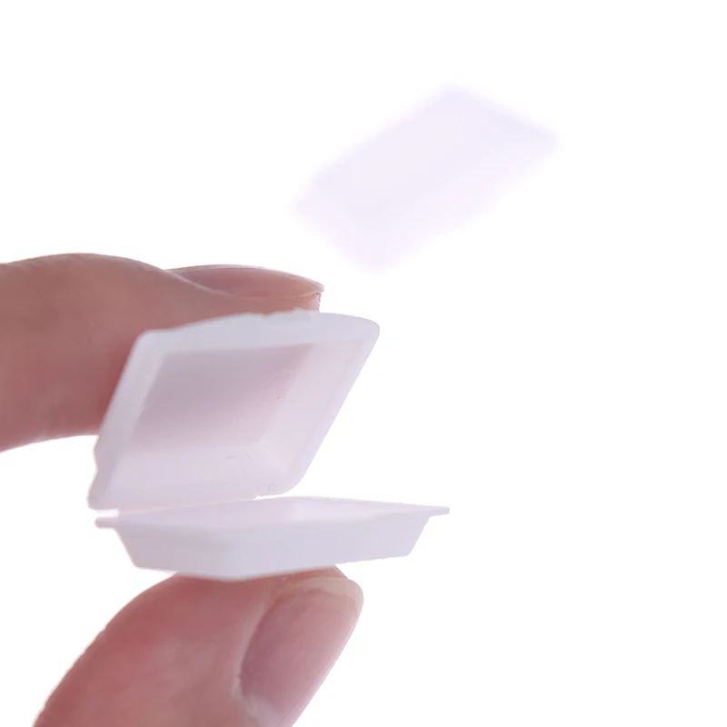 

2pcs 1:12 Dollhouse Miniature Fast Food Disposable Cutlery Lunch Box Toys