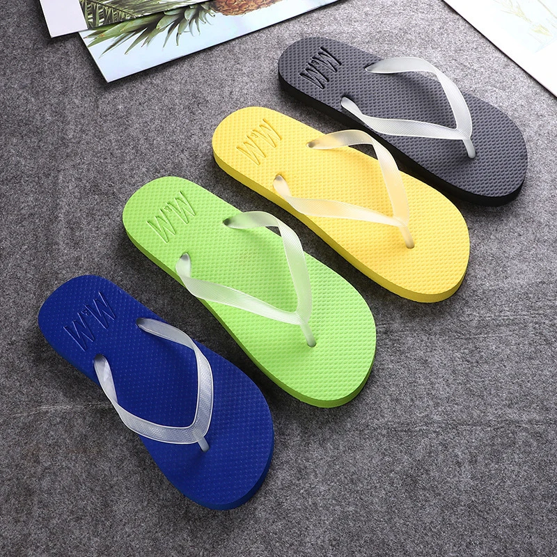 

Women Luminous Flip Flops Solid Color Lightweight Flat Slipper 2022 Summer Ladies Casual Beach Slides Wholesale zapatos de mujer