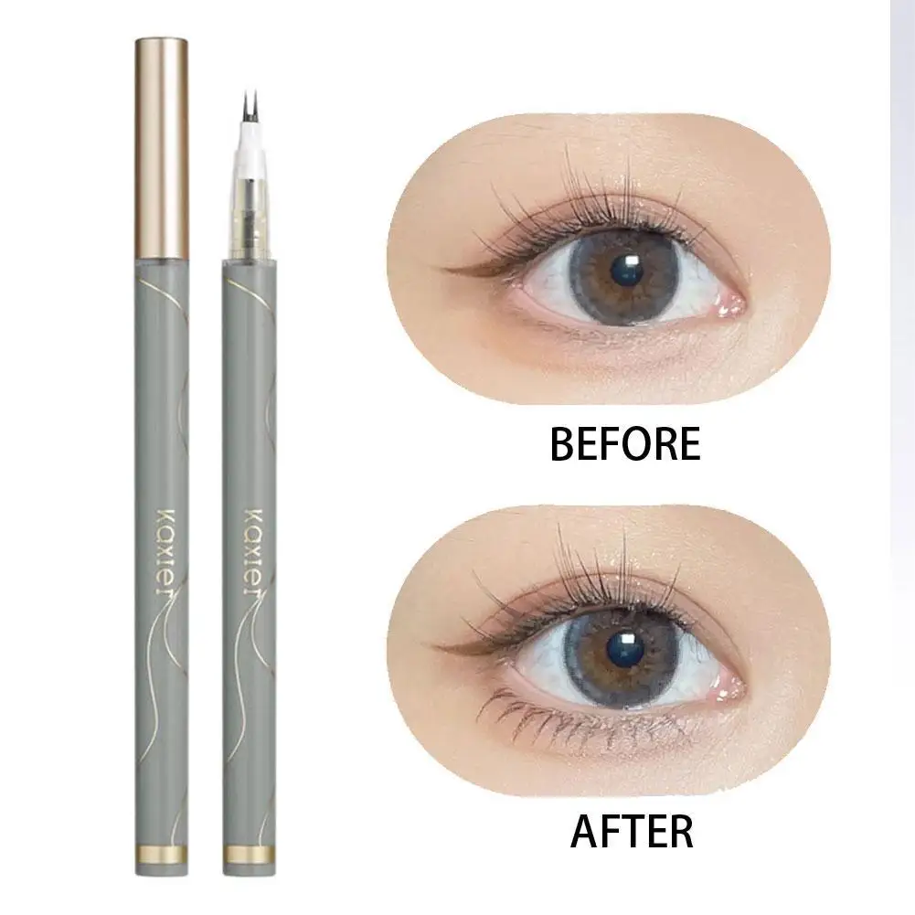 

Ultra-Fine Eyeliner Pen Two-Claw Lower Eyelashes Lying Silkworm Liquid Eyeliner Pen Waterproof Lasting Makeup Cosmetics Tool